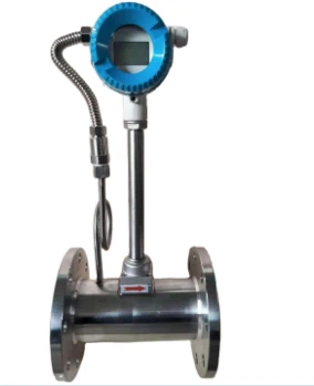 Flange connection with temperature and pressure compensation vortex flowmeter Flange connection with temperature and pressure compensation vortex flowmeter