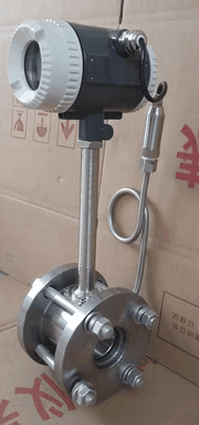 Flange clamp-on vortex flow meter with temperature and pressure compensation Flange clamp-on vortex flow meter with temperature and pressure compensation